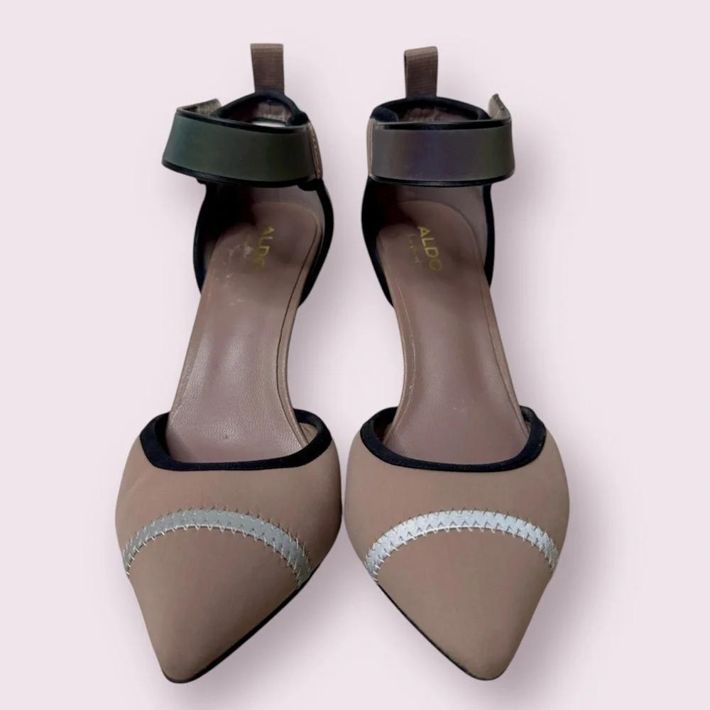 ALDO Crissy heels with light reflective details US 8.5 - Picture 1 of 9